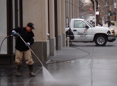 commercial pressure washing