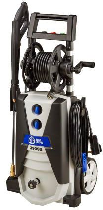AR Blue Clean AR383SS -1,900 PSI – Electric Pressure Washer, 4 Nozzles, Spray Gun, Wand, Detergent Tank, 30′ Hose electric power pressure washer