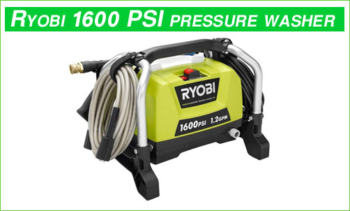 ryobi 1600 psi electric pressure washer