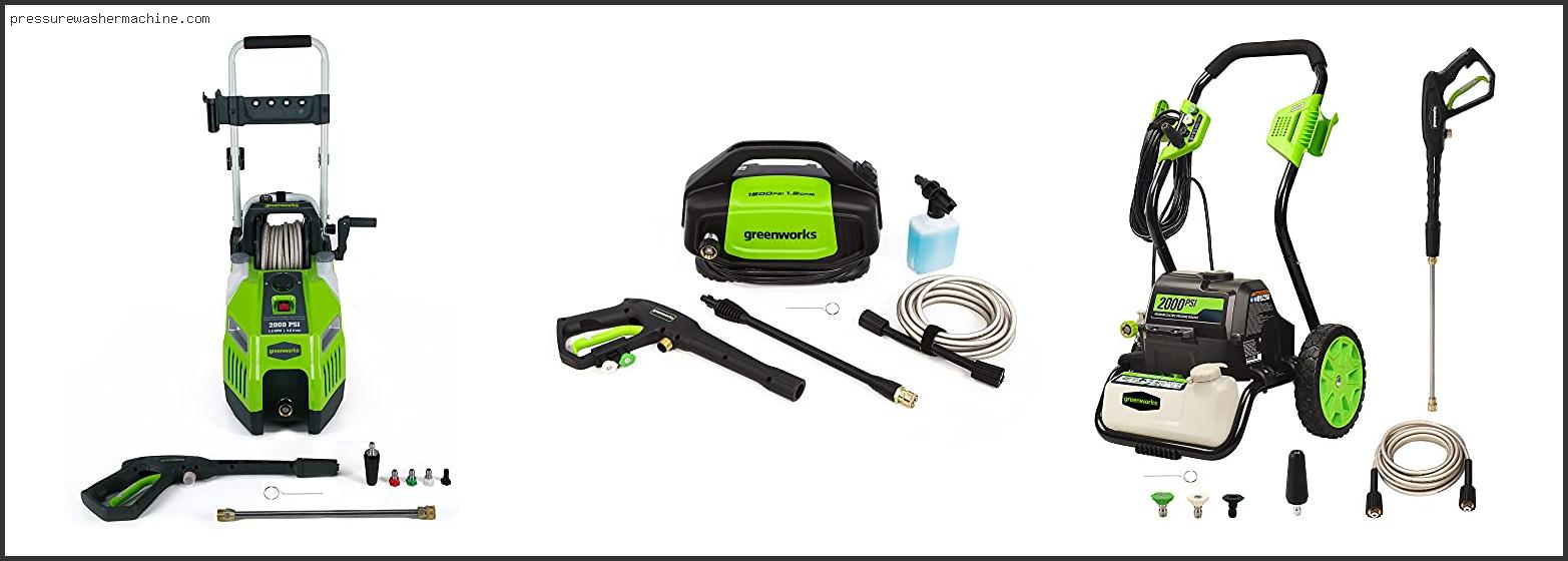 Top #10 Greenworks 1500 Psi 13 Amp 1.2 Gpm Pressure Washer In [2022]