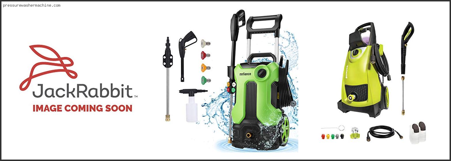 Home Pressure Washer Ratings
