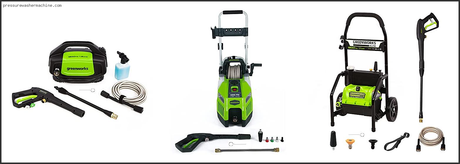 Greenworks 1500 Psi 1.3 Gpm Electric Pressure Washer Parts