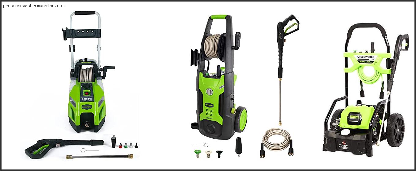 Top #10 Greenworks Electric Pressure Washer 1700 Reviews With Scores Greenworks Electric Pressure Washer 1700