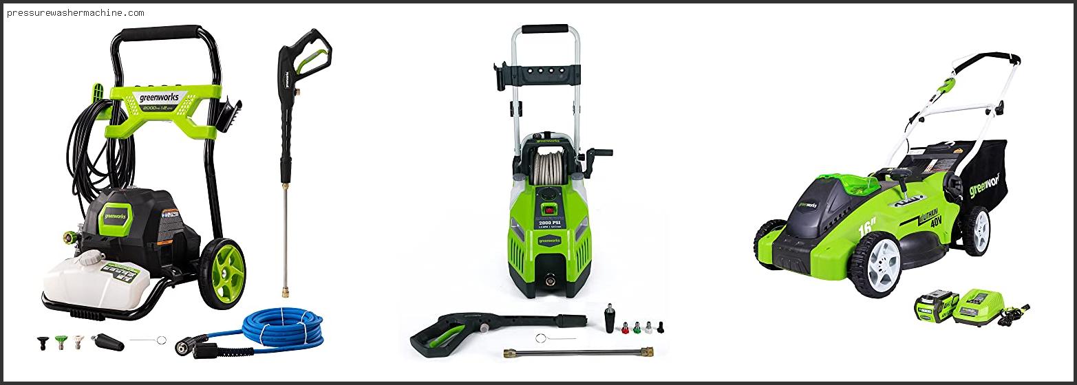 Top #10 Greenworks Gpw2000-1 Reviews With Products List Greenworks Gpw2000-1