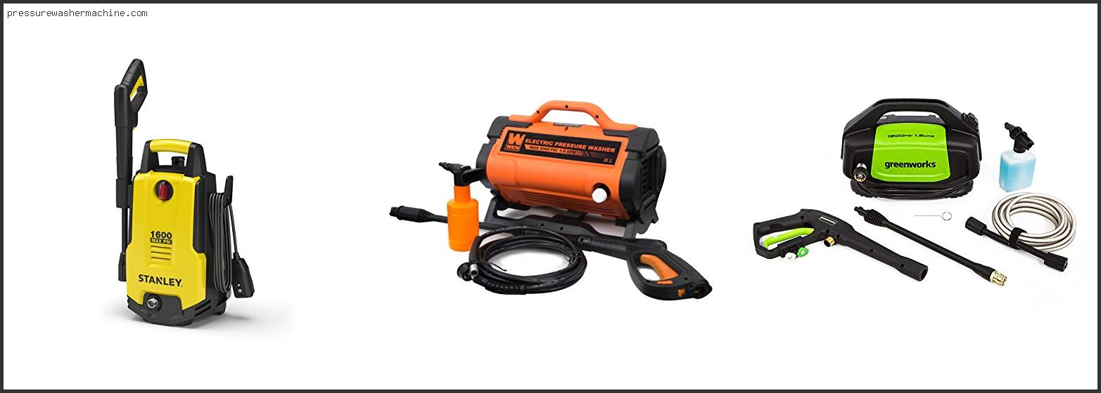 Variable Pressure Washer Electric