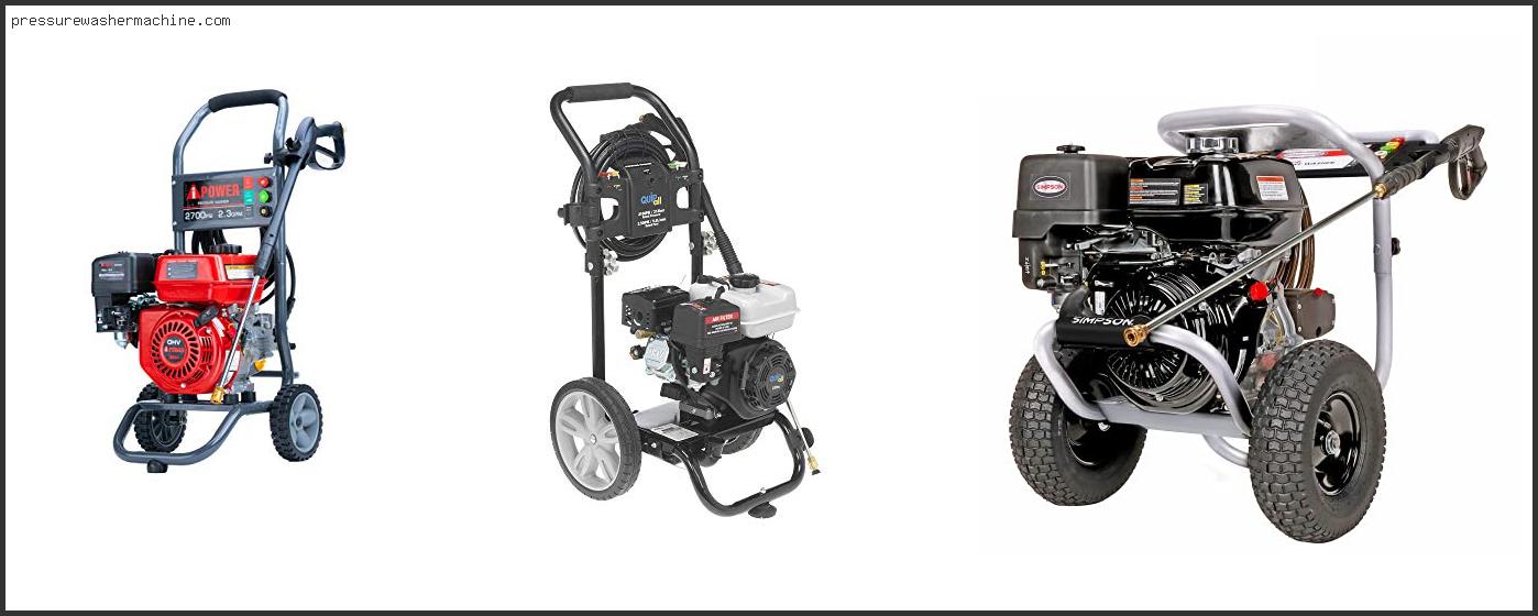 Recommended Gas Pressure Washers