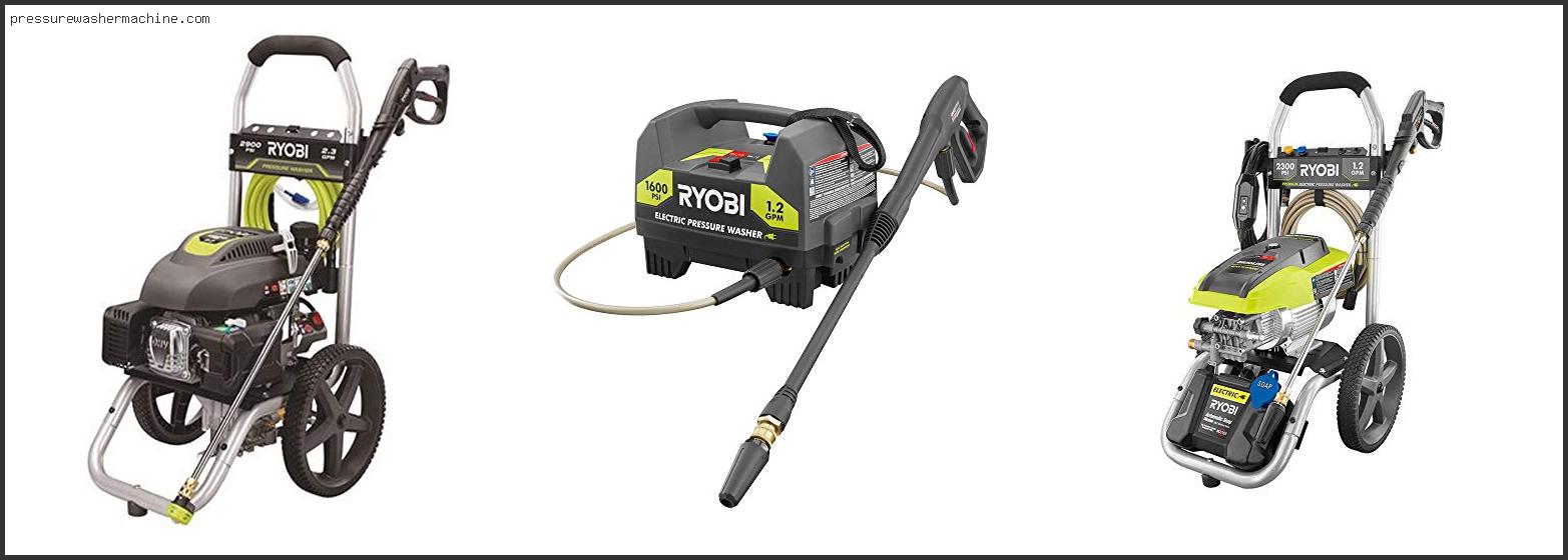 10 Best Ryobi Electric Pressure Washer With Buying Guide Ryobi Electric Pressure Washer